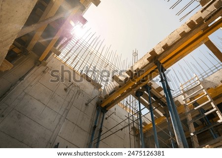 Similar – Foto Bild on a building site hangs a crown