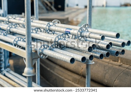 Similar – Image, Stock Photo scaffolding Scaffold Metal