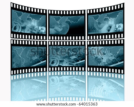 Film frames with pictures (communication).
