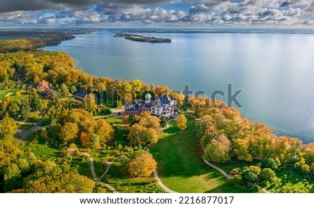 Similar – Image, Stock Photo Schwerin lake with castle on a summer day.