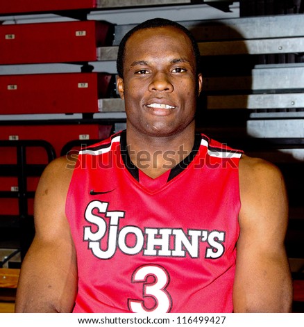 NEW YORK-OCT. 23: St. John\'s Red Storm forward God\'sgift Achiuwa during media day on October 23, 2012 at Carnesecca Arena, Jamaica, Queens, New York.