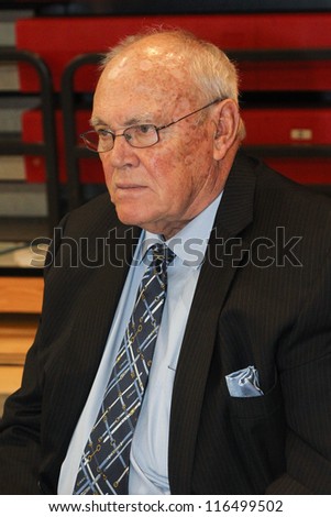 NEW YORK-OCT. 23: St. John\'s Red Storm special assistant Gene Keady during media day on October 23, 2012 at Carnesecca Arena, Jamaica, Queens, New York.