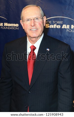 NEW YORK-JAN 24: New York Giants head coach Tom Coughlin attends the 10th Anniversary Joe Torre Safe At Home Foundation Gala at Pier 60, Chelsea Piers on January 24, 2013 in New York City.