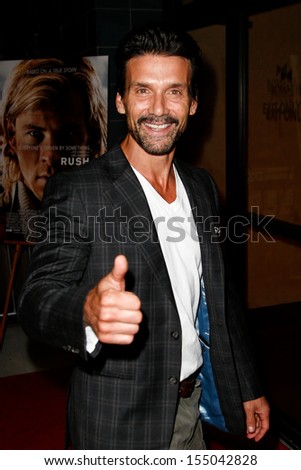 NEW YORK-SEP 18: Actor Frank Grillo attends the Ferrari & The Cinema Society screening of \'Rush\' at Chelsea Clearview Cinema on September 18, 2013 in New York City.
