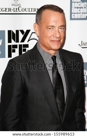 NEW YORK-SEP 27: Actor Tom Hanks attends the opening night gala of the 2013 New York Film Festival at the premiere of \