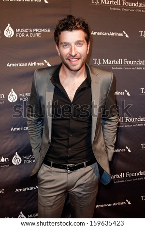 NEW YORK- OCT 22: Recording artist Brett Eldredge attends the T.J. Martell Foundation\'s 38th Annual Honors Gala at Cipriani\'s on October 22, 2013 in New York City.