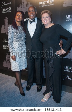 NEW YORK-DEC 3: Eliane Cavalleiro, Danny Glover and Caryl Stern (R) attend the 9th Annual UNICEF Snowflake Ball at Cipriani Wall Street on December 3, 2013 in New York City.