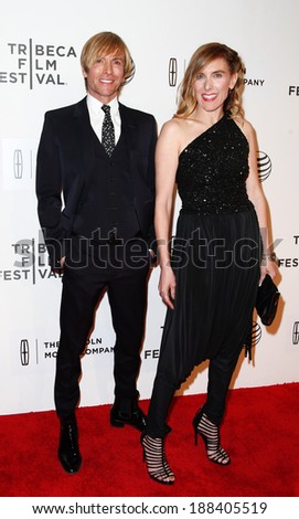 NEW YORK-APR 20: Director Amy Berg (R) and designer Mark Bouwer attend the 