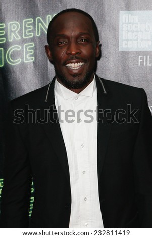 NEW YORK-OCT 4: Actor Michael K. Williams attends the \'Inherent Vice\' Centerpiece Gala Presentation & Premiere at the New York Film Festival at Alice Tully Hall on October 4, 2014 in New York City.