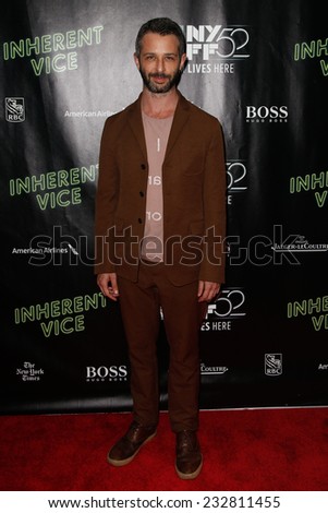 NEW YORK-OCT 4: Actor Jeremy Strong attends the \'Inherent Vice\' Centerpiece Gala Presentation & World Premiere at the New York Film Festival at Alice Tully Hall on October 4, 2014 in New York City.