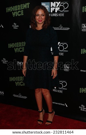 NEW YORK-OCT 4: Actress Maya Rudolph attends the \'Inherent Vice\' Centerpiece Gala Presentation & World Premiere at the New York Film Festival at Alice Tully Hall on October 4, 2014 in New York City.