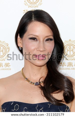 HOLLYWOOD, CA-JUN 1: Actress Lucy Liu attends the 2014 Huading Film Awards at The Montalban on June 1, 2014 in Hollywood, California.