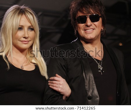 NEW YORK - FEBRUARY 17: Nikki Lund and Richie Sambora present White Trash Beautiful collections for Mercedes-Benz Fashion Week at Metropolitan Pavillion on February 17, 2011 in New York City.