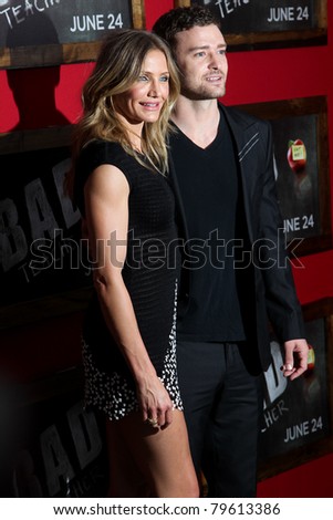 NEW YORK - JUNE 20: Cameron Diaz and Justin Timberlake attend the premiere of 