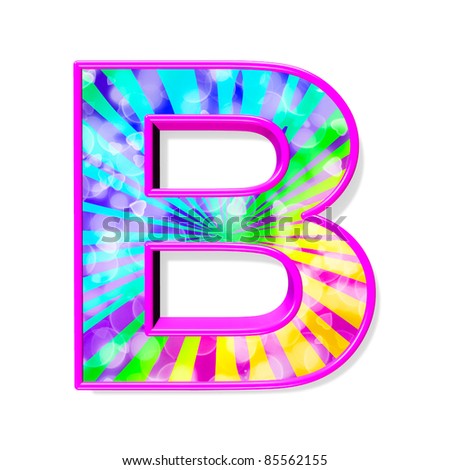 Colorful Alphabet. Letter B Stock Photo 85562155 : Shutterstock
