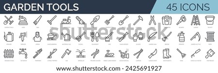 Similar – Image, Stock Photo garden tools Garden