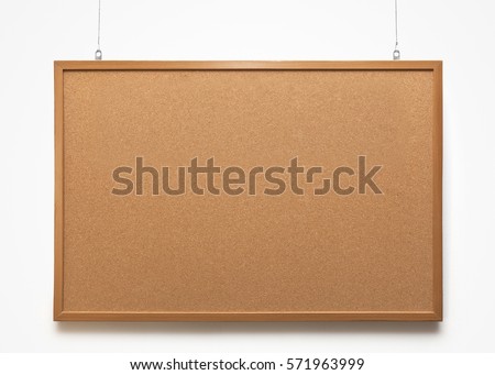 The cork-board on white background Foto d'archivio © 