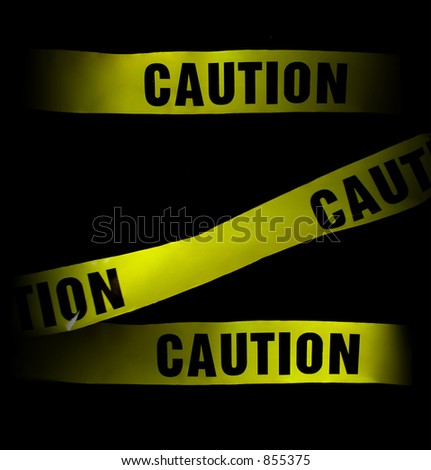 A photo of caution tape, great for use as a background