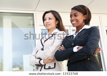 A successful business team of diverse women