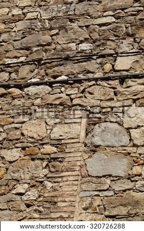 Ancient wall texture of a house