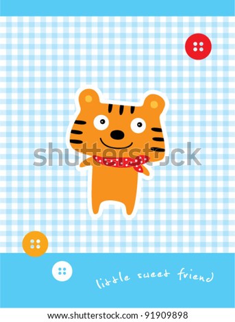 stock-vector-little-sweet-tiger-friend-91909898.jpg (343×470)
