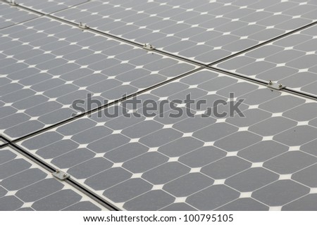 Solar panels allow the production of clean energy