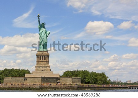 USA, New York, New York Harbor, Liberty Island, Statue of Liberty