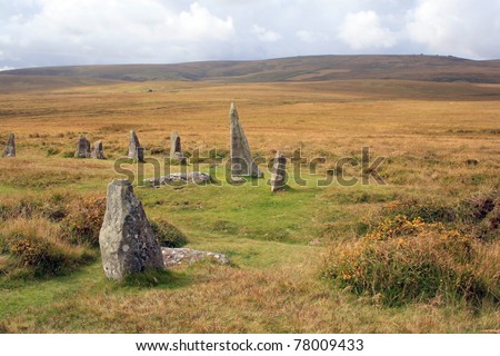 Scorhill stone circle on Dartmoor