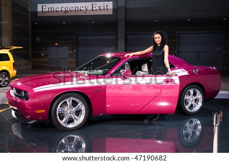 CHICAGO, IL - FEBRUARY 21: Dodge Challenger model 2010 at the International auto-show, February 21, 2010 in Chicago, IL