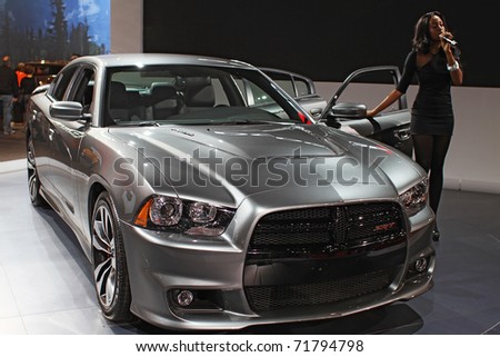 CHICAGO, IL - FEBRUARY 20: Dodge Charger model 2011 at the International auto-show on February 20, 2011 in Chicago, IL