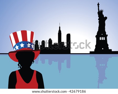 New York scenery vector