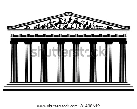 Illustration Greek Temple Vector - Download Illustration 2020