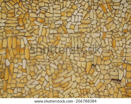 Texture of old stony wall from nature material, broken marl stone , traditional building materials.