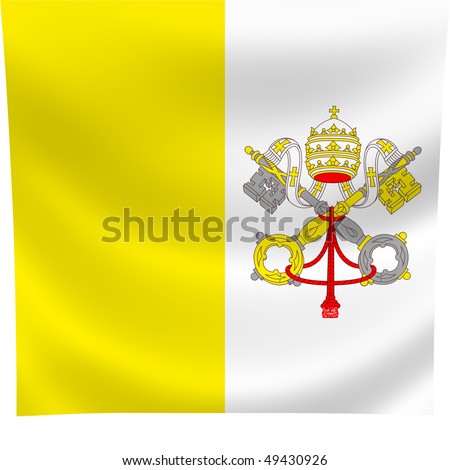 Flag Of Vatican City Waving In The Wind Stock Photo 49430926 : Shutterstock