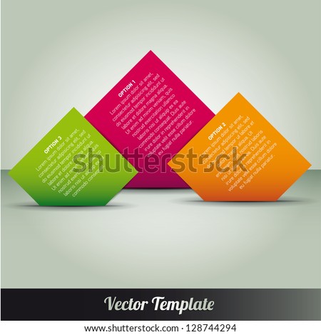 Template, vector eps10 illustration