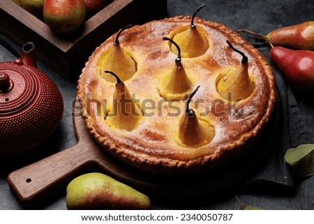 Similar – Image, Stock Photo Pear pie in autumn