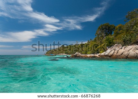 A perfect day in paradise as the crystal clear Andaman sea meets the island paradise of Ko Lipe, Thailand
