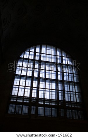 Low angle view of a arched window,  Toronto,  Ontario,  Canada