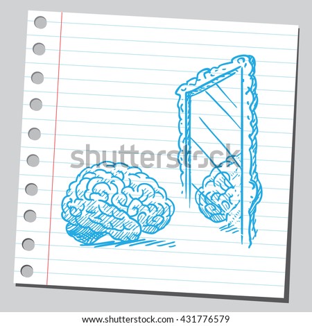 Brain in mirror