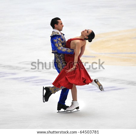 BEIJING - NOV 6 : Federica Faiella / Massimo Scali of Italy perform in the Ice Dancing-Free Dance event of the SAMSUNG Cup of China ISU Grand Prix of Figure Skating 2010 on Nov 6, 2010 in Beijing, China.