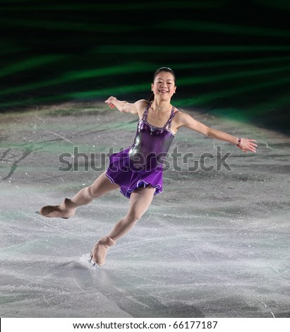 BEIJING-NOV 7: Akiko Suzuki of Japan performs in the Gala Exhibition event of the SAMSUNG Cup of China ISU Grand Prix of Figure Skating 2010 on Nov 7, 2010 in Beijing, China.