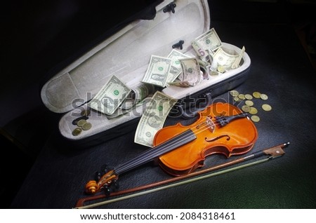 Similar – Image, Stock Photo Violin in violin case