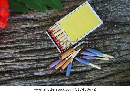 Travel and survival gear. Matchbox