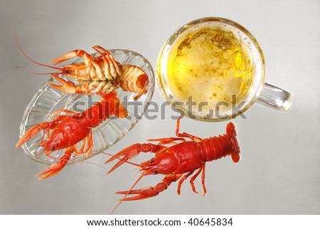 Beer and crayfishes