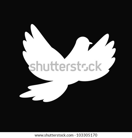 Doves Silhouette Stock Vector Illustration 103305170 : Shutterstock