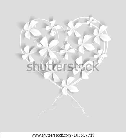 white flowers studded with heart-shaped