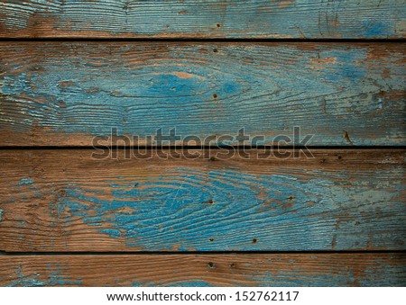 old blue grunge wooden background