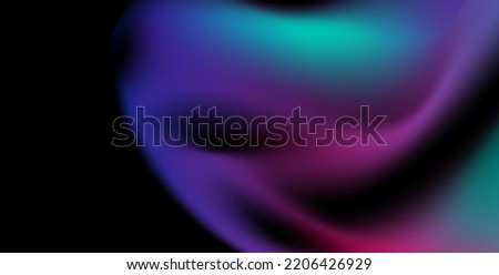 Abstract blue and purple liquid waves futuristic background. Glowing retro wavy vector design