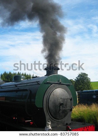 Steam train, Yorkshire, England.