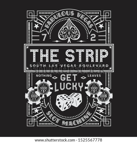 Game poker illustration, tee shirt graphics, vectotrs, the stripe typography, hand drawn artwork
